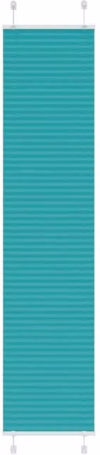 Berkfield Home Single Pleat Corded Blind in Petrol Green, W: 45 cm, H: 200 cm, Polyester Fabric