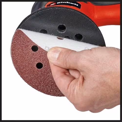 Einhell Rotary Sander 425W with 125mm Sanding Disc in Black and Red – 5