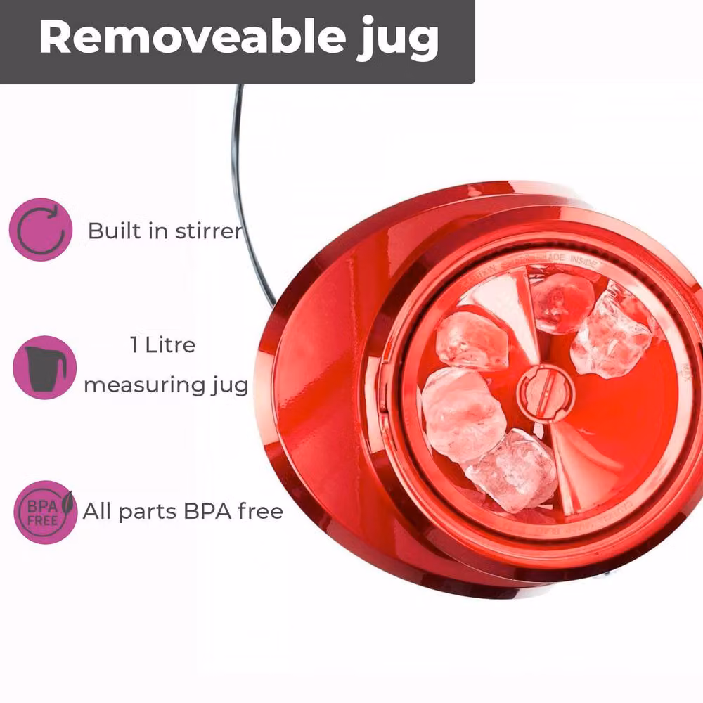Neo Red Plastic Ice Crusher Slush Machine – 3