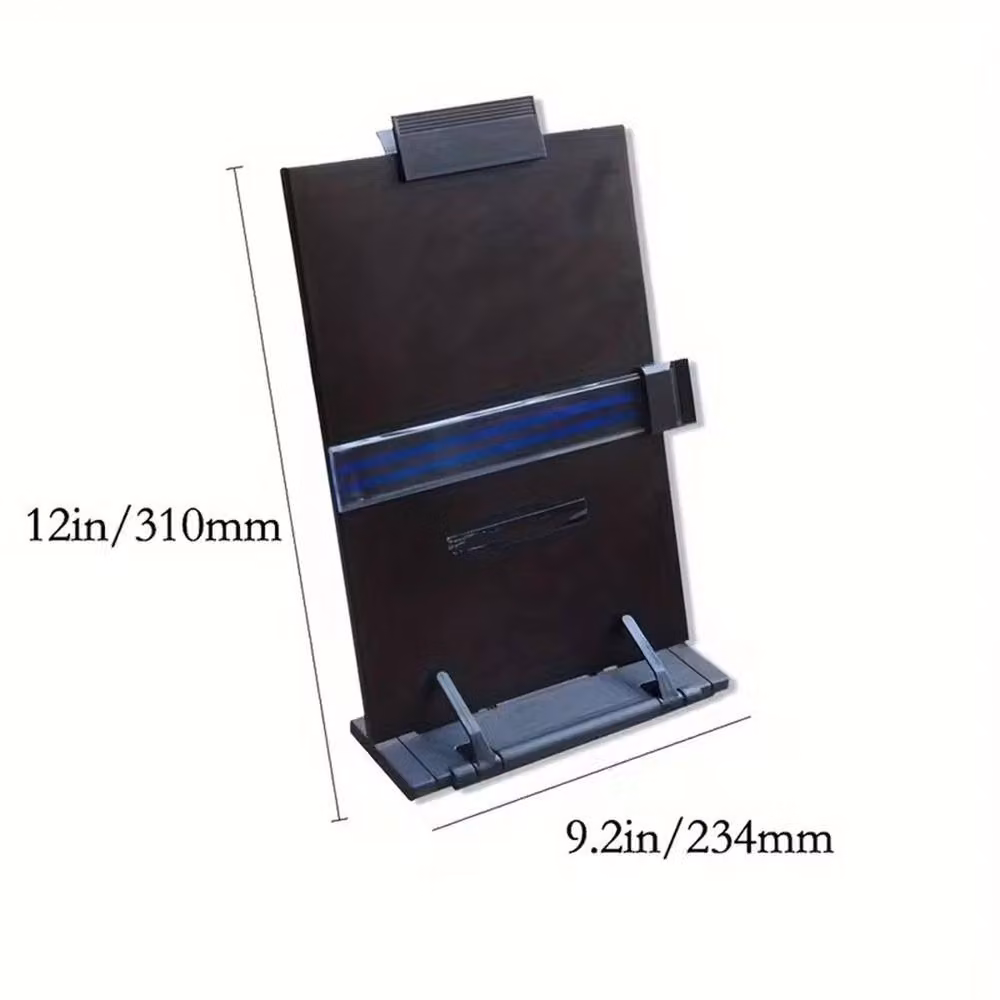 NESTLUNE Desktop Document Holder and Paper Stand in Black, W: 100 cm, D: 15 cm, H: 15 cm – 5