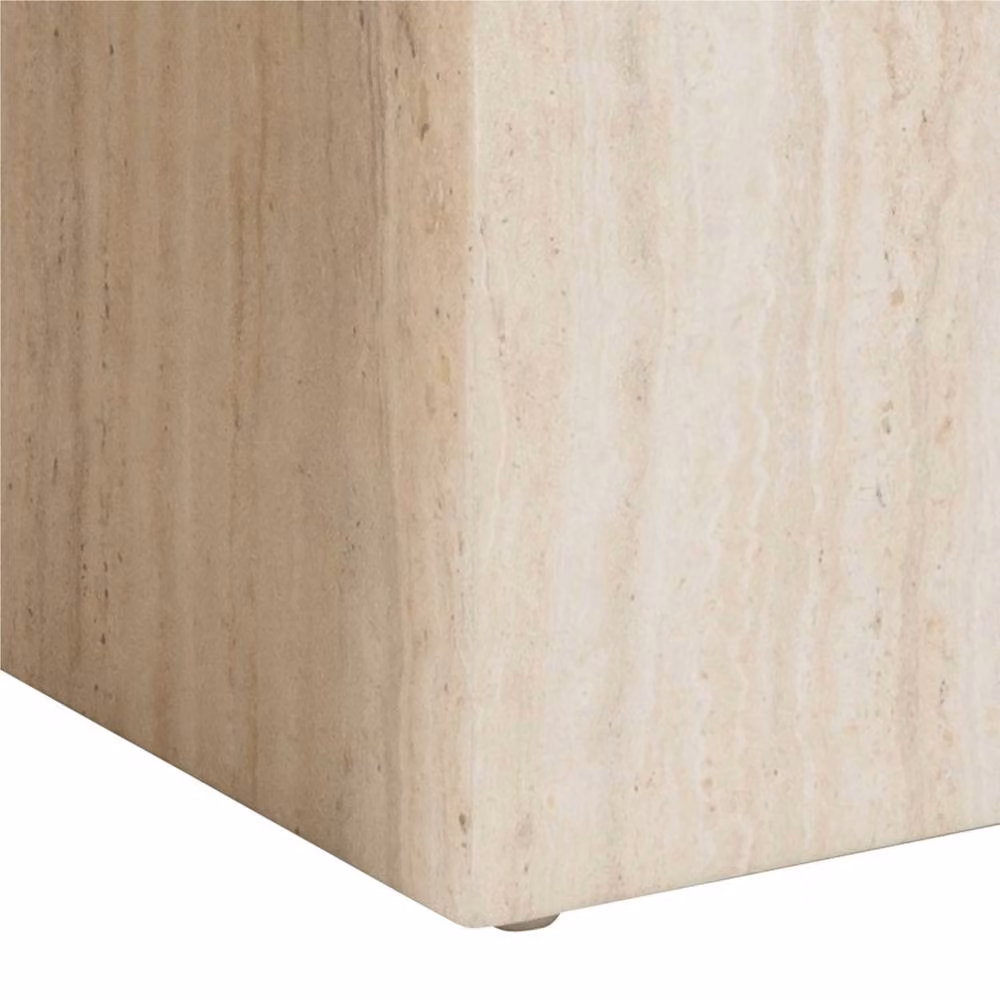 Wyld Haus Munkebo Set of 2 Square Nested Coffee Tables in Natural Travertine Finish – 3