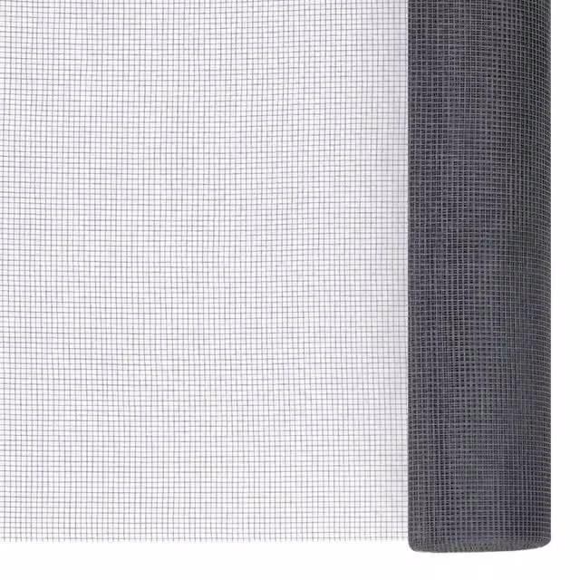 Berkfield Home Grey Fibreglass Mesh Screen W: 100 cm, H: 2000 cm – 1