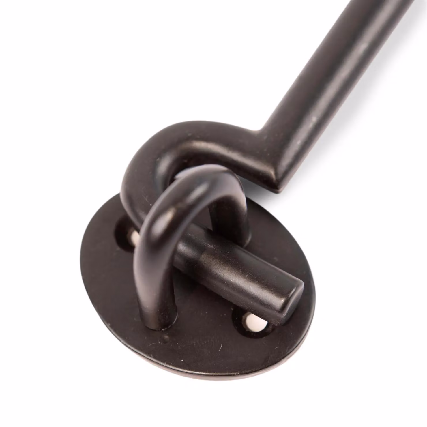 Hammer and Tongs Rustic Iron Cabin Hook and Eye, Black, W: 16.5 cm – 2