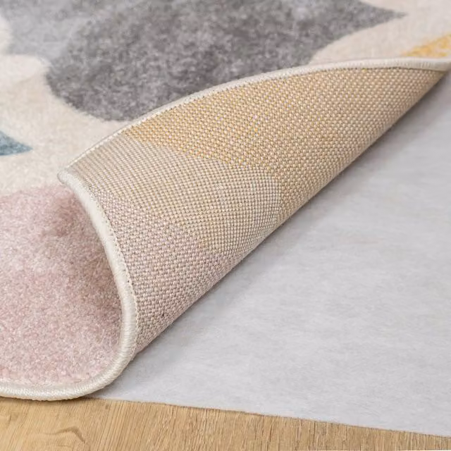Kukoon Non Slip Fleece Rug Underlay Gripper in Beige, W: 60 cm, L: 220 cm
