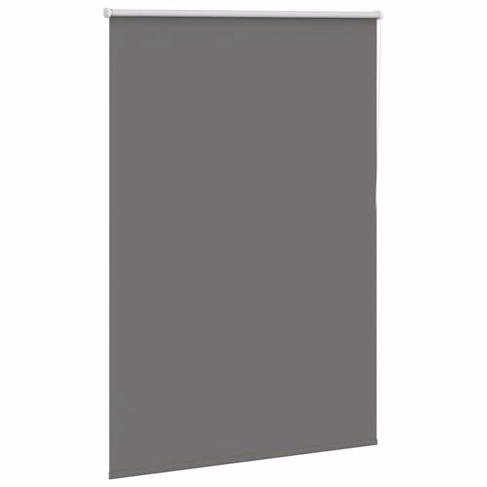 Berkfield Home Grey Blackout Roller Blind, Thermal Insulating Polyester, W: 110 cm, H: 130 cm – 3