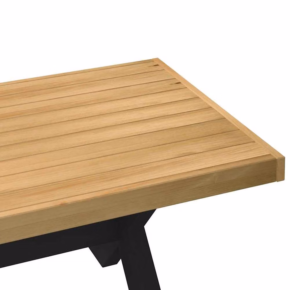 Berkfield Home NOAIN Coffee Table in Brown Solid Pine with X-Shaped Legs, W: 120 cm, D: 60 cm, H: 40 cm – 4