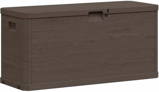 Berkfield Home Garden Storage Box, 280 L, Brown