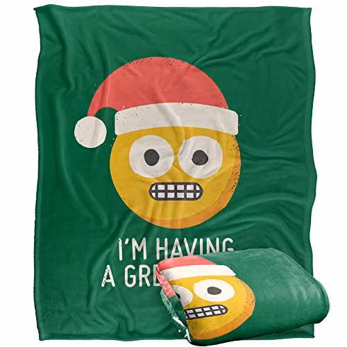 LOGOVISION White Christmas Fleece Throw Blanket, W/D/H: 152 x 127 cm