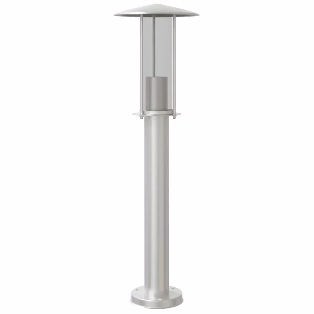 Berkfield Home Silver Stainless Steel Outdoor Floor Lamp, Height: 60 cm – 2