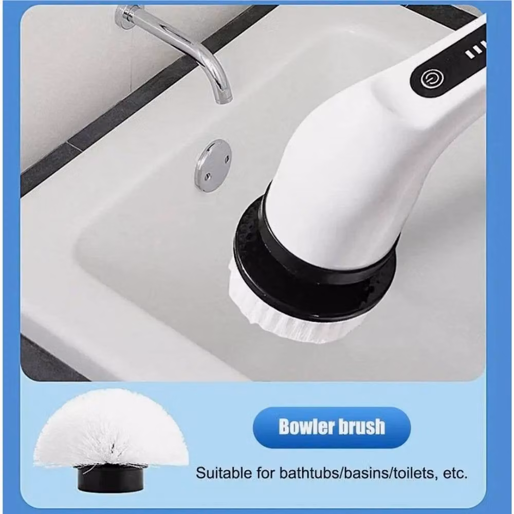 SPETLEK 9 in 1 Cordless Electric Spin Scrubber in White – 5