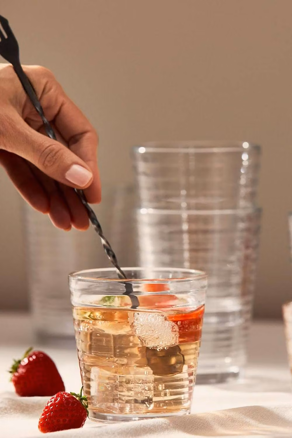 Fiskars Gordon Ramsay Maze Geometric Tumbler Set of 4, 340ml, Clear – 2