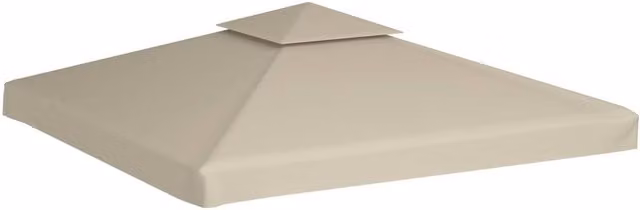 Berkfield Home Beige PVC-Coated Gazebo Canopy Replacement, W 3 m x D 3 m
