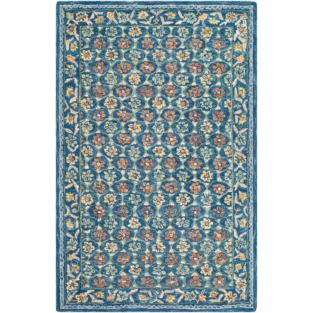 Livabliss Fairfax Hand Tufted Wool Floral Rug in Blue, Beige and Pink, W: 200 cm, D: 275 cm – 2