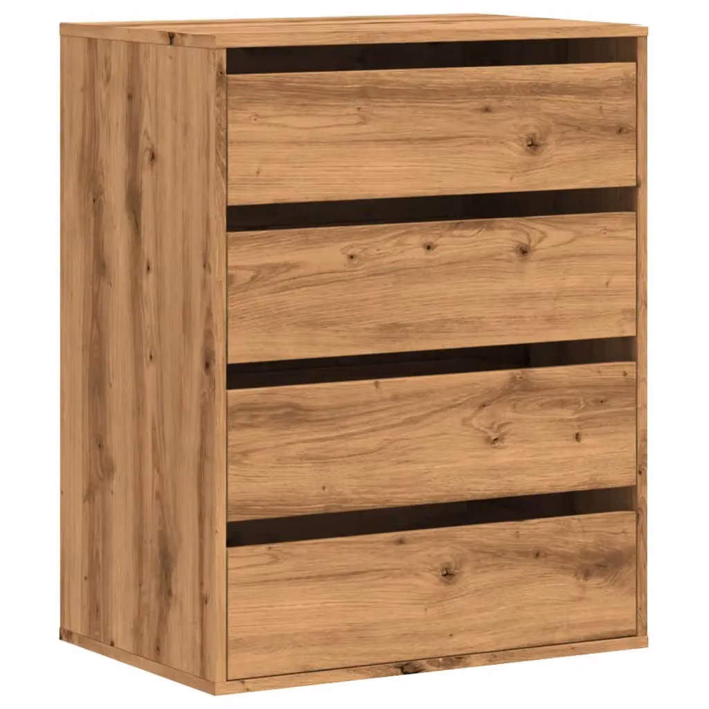 Berkfield Home Corner Chest of Drawers in Artisan Oak Brown, W/D/H: 60 x 41 x 76 cm – 2
