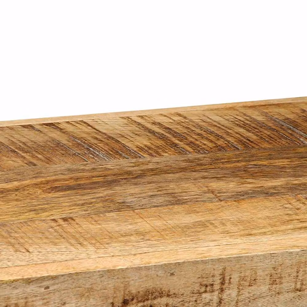Berkfield Home Wall Mounted Mango Wood Shelf in Brown, W/D/H: 90 x 33 x 45 cm – 5