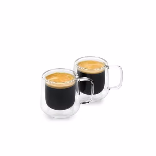 La Cafetiere Siena Double Walled Glass Espresso Cup Set, 100ml, Transparent – 1