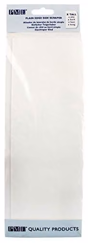 PME PS42 Plain Edge Plastic Dough Scraper Spatula, White, 25.4 cm – 1