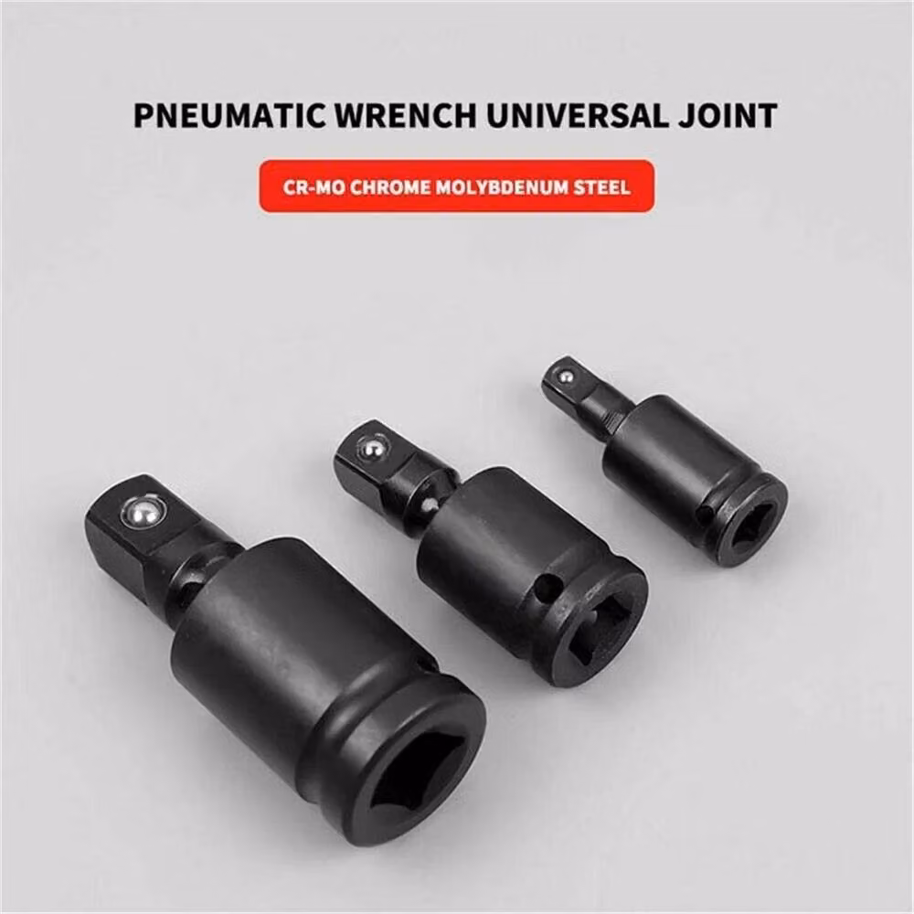 VOGREX 3-Piece 360 Degree Universal Swivel Socket Adapter Set in Black – 3
