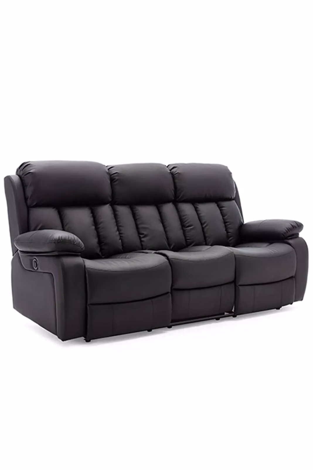 More4Homes Chester Electric Recliner 2+3 Seater Sofa Set in Black Bonded Leather – 2