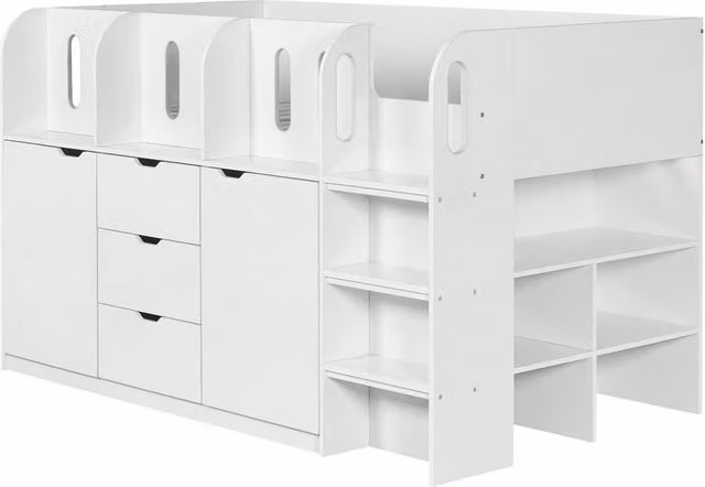 Cheshire Cosmos Mid Sleeper Bed Single White W/D/H: 90 x 200 cm – 1