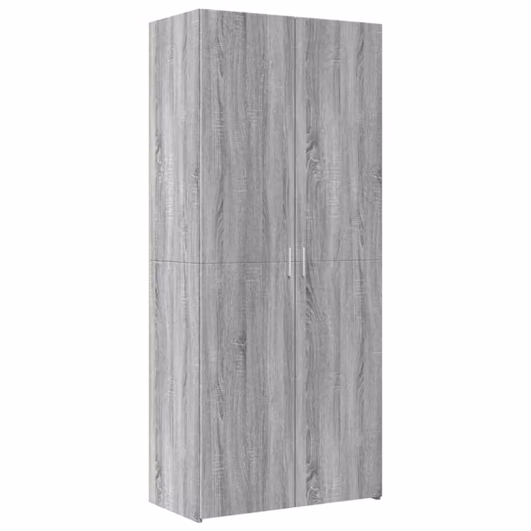 Berkfield Home Grey Sonoma Highboard in Engineered Wood, W/D/H: 80 x 42.5 x 185 cm