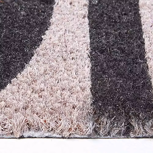 Homescapes Coir and PVC Non-Slip Doormat, Brown and Black, W/D/H: 70 x 40 x 2 cm – 2