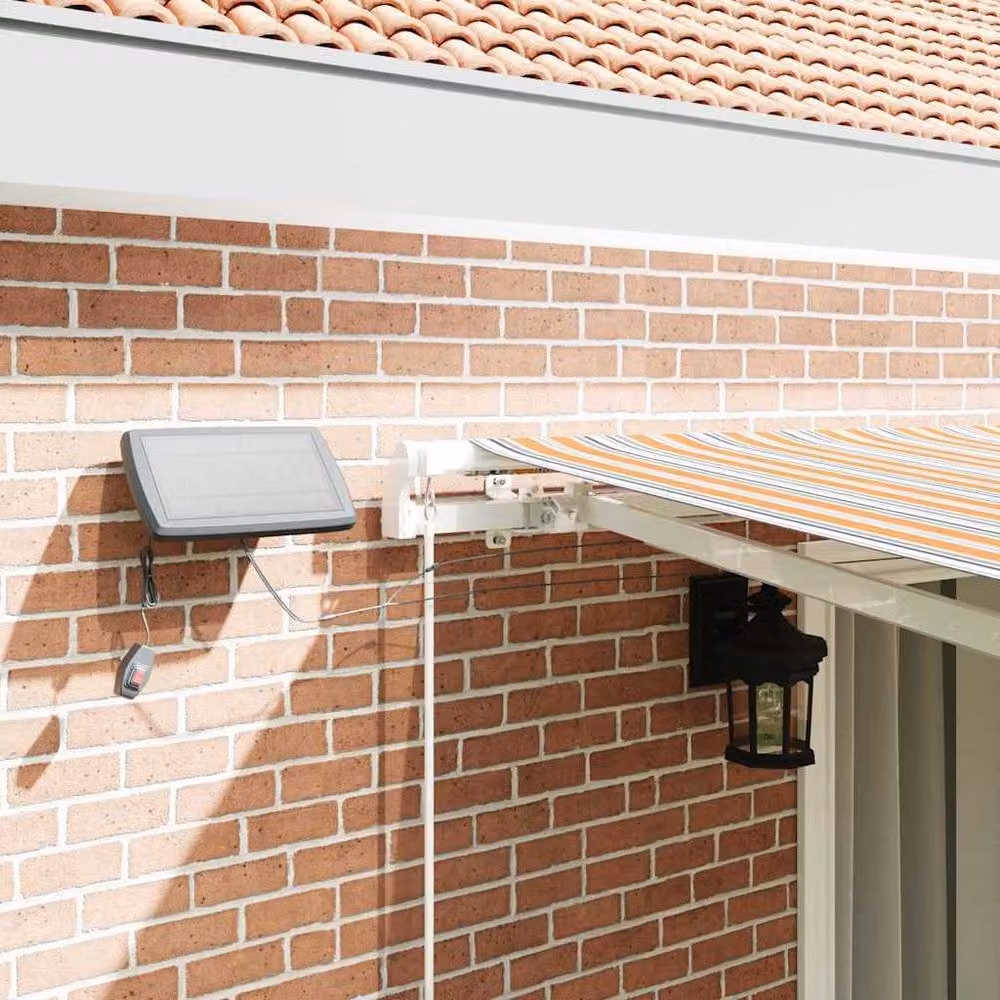 Berkfield Home Manual Retractable Folding Arm Awning with LED Multicolour Stripe, W/D/H: 450 x 300 cm – 4