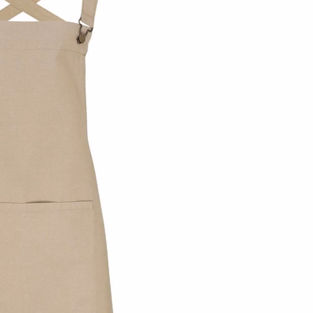 Premier Barista Cross Back Bib Apron in Beige – 2
