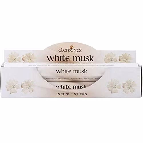 Something Different Elements White Musk Floral Incense Sticks, Pack of 6