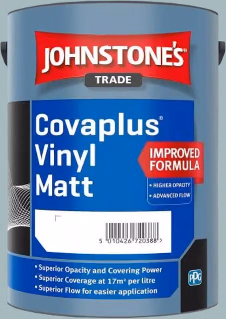 Johnstones Covaplus Matt Dispersion Paint in Vintage Duck Egg, 5l
