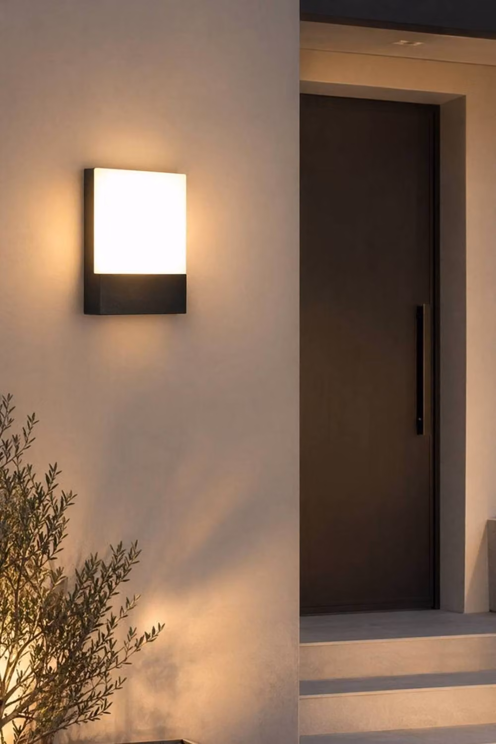 Living and Home Black Waterproof LED Outdoor Wall Light – 2