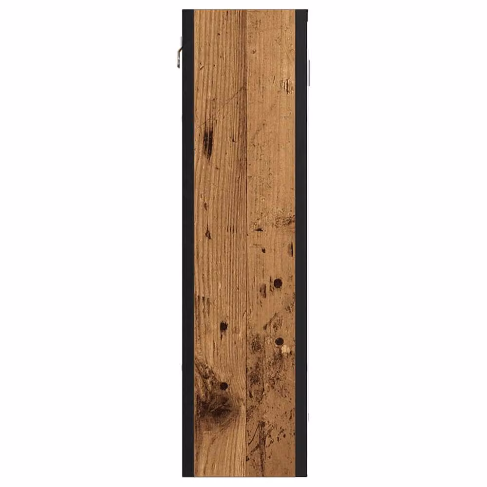 Berkfield Home Rustic Brown Bathroom Mirror Cabinet, W/D/H: 60 x 16 x 60 cm – 3