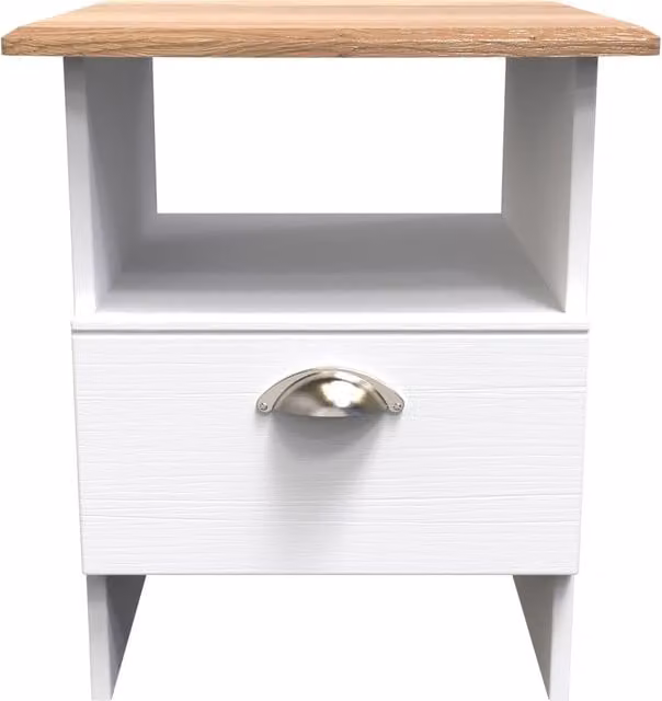 Albert 2 U Bottom Drawer Lamp Table in White