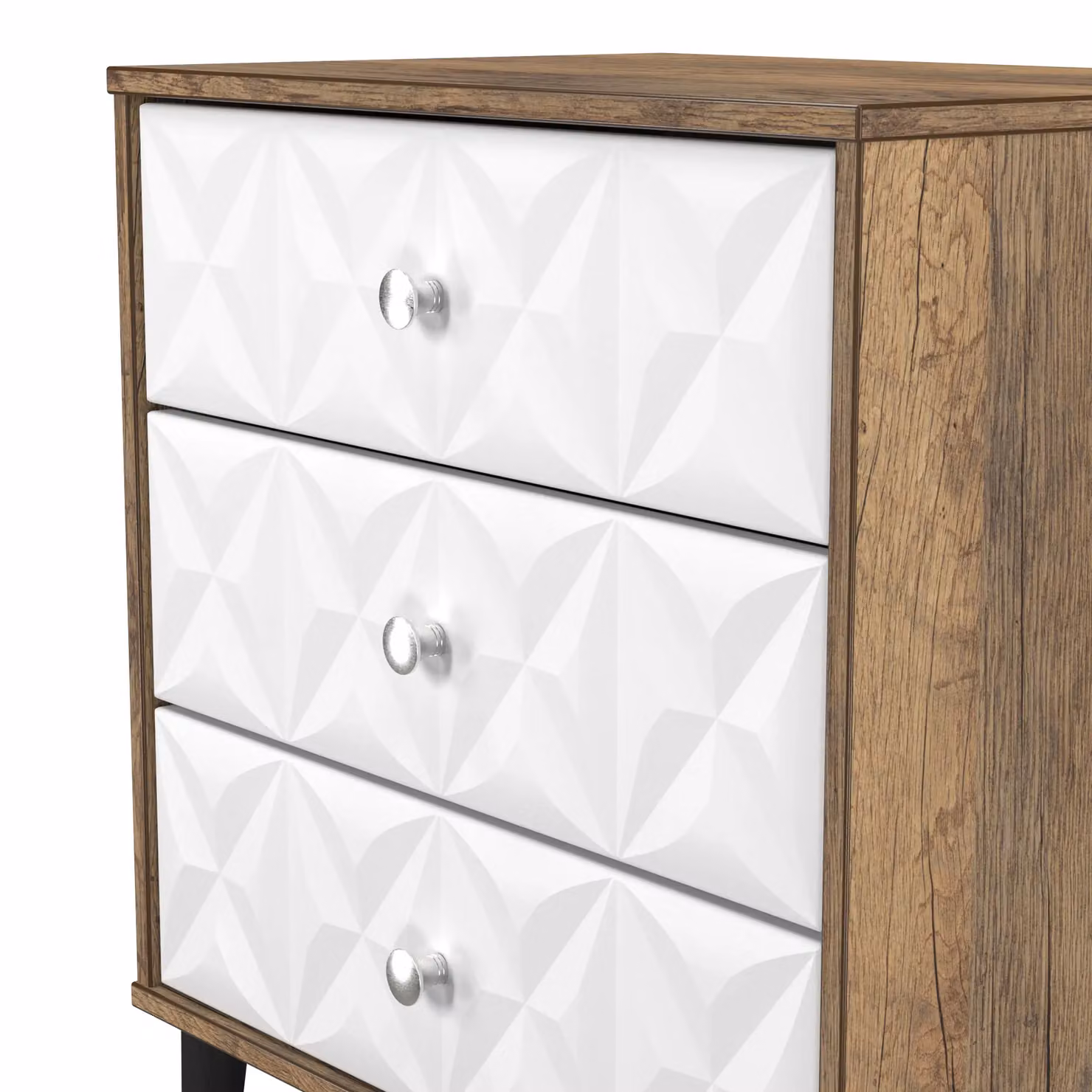 Ready Assembled 2 U Toledo 3 Drawer Chest in Dark Brown – 3