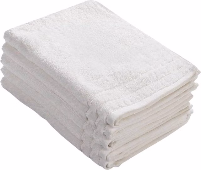 ARTG White Fluffy Cotton Terry Guest Towel