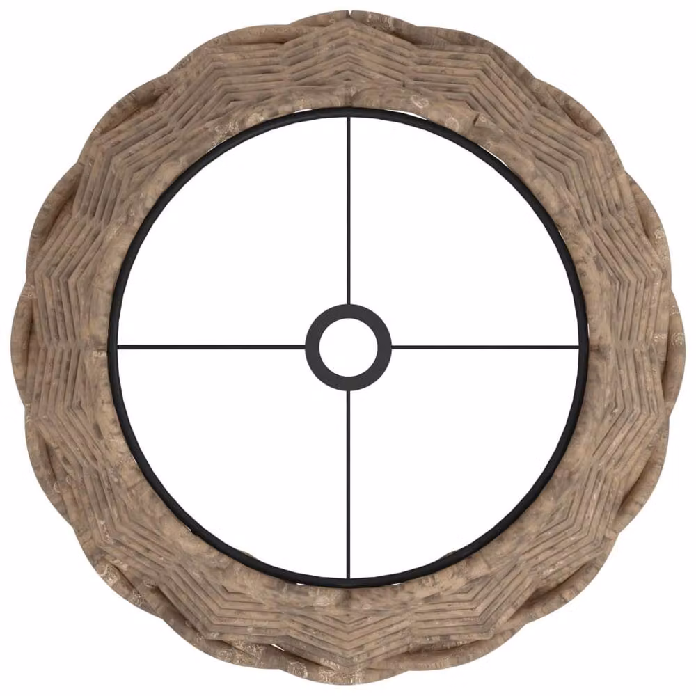 Berkfield Home Brown Wicker Cone Lamp Shade, W: 20 cm, H: 15 cm – 4