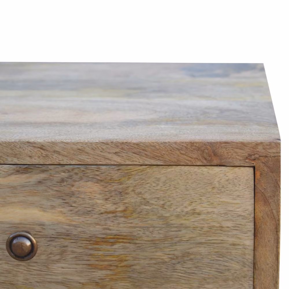 Wyld Haus Pitigliano Nordic 4 Drawer Mango Wood Bedside Table in Brown W/D/H: 30 x 36 x 60 cm – 4