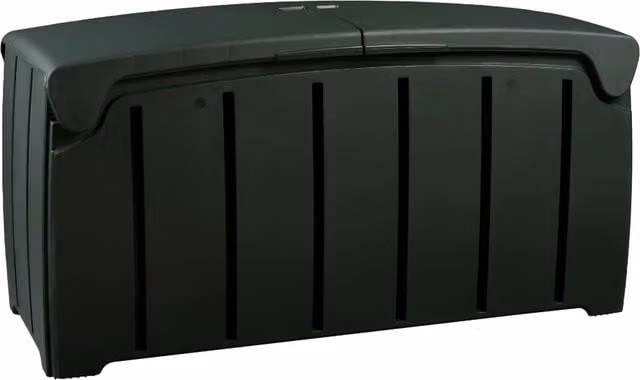 Strata Black 322 Litre Plastic Garden Storage Box