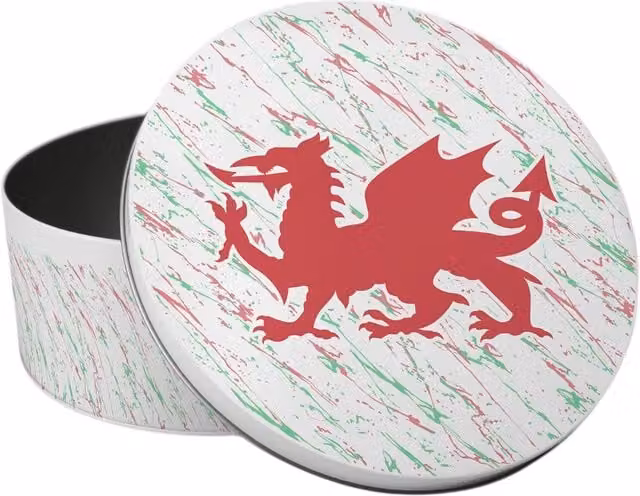 Purely Home Round Welsh Dragon Small Cake Tin, Multicoloured