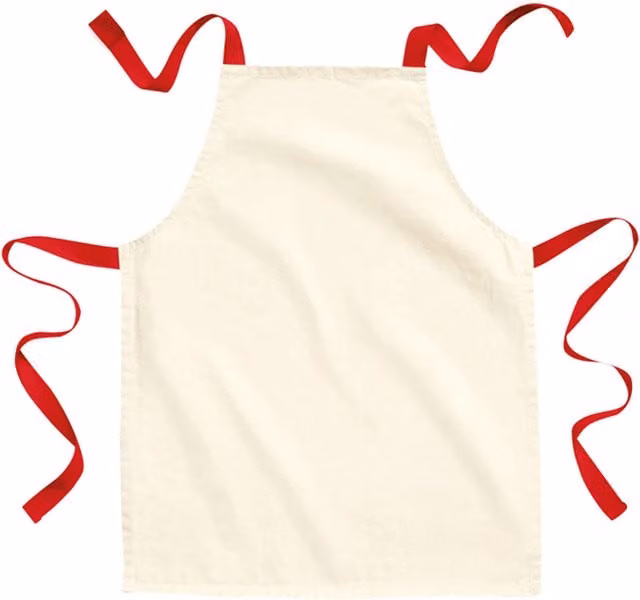 Westford Mill White Cotton Full Apron for Children