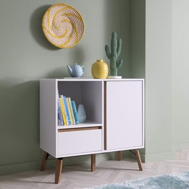 Nöa and Nani Otto Small Sideboard with Drawer in White