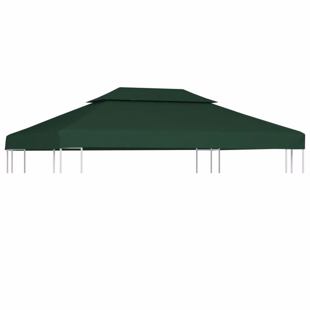 Berkfield Home Green PVC-Coated Gazebo Canopy Replacement Cover – 2