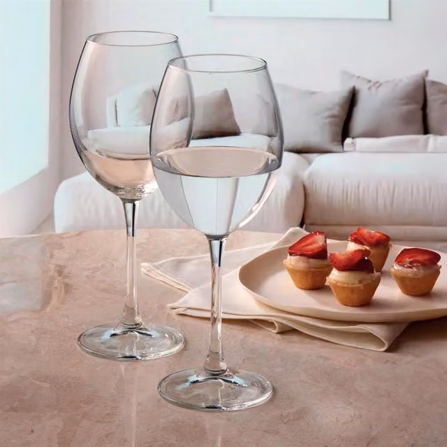 Pasabahce TR Wine Glasses, Transparent, 615 ml, Set of 8