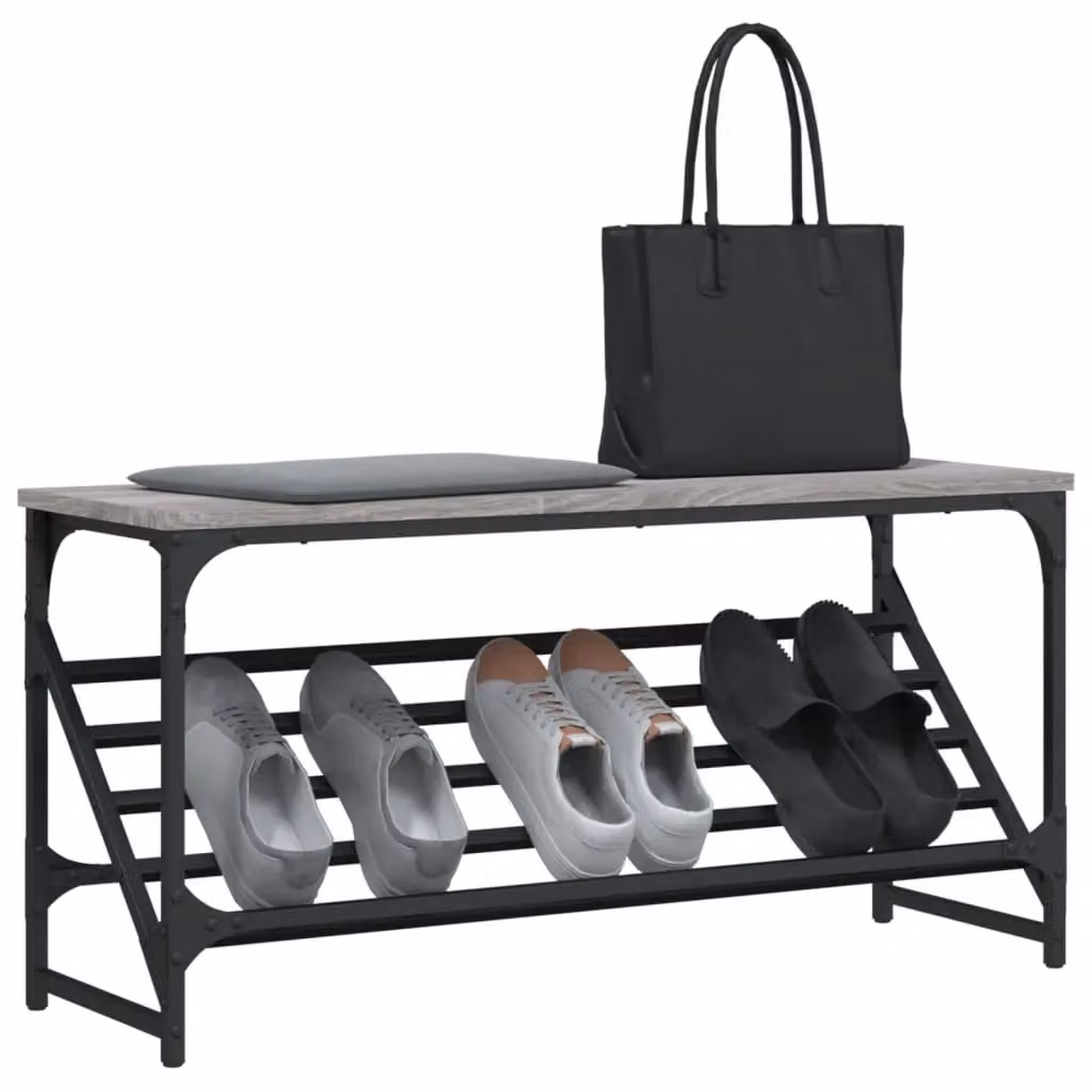 Berkfield Home Grey Sonoma Shoe Rack, W/D/H: 90 x 30 x 45 cm – 3