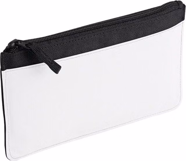Bagbase Sublimated Polyester Pencil Case in Black and White