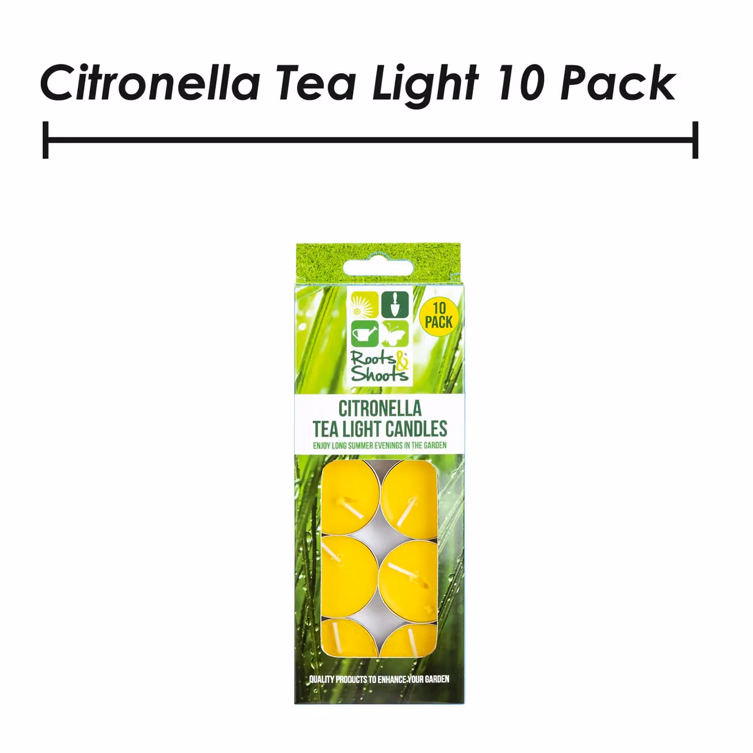 VFM Citronella Tealight Candles Natural Insect Repellent, Pack of 10, Yellow – 2