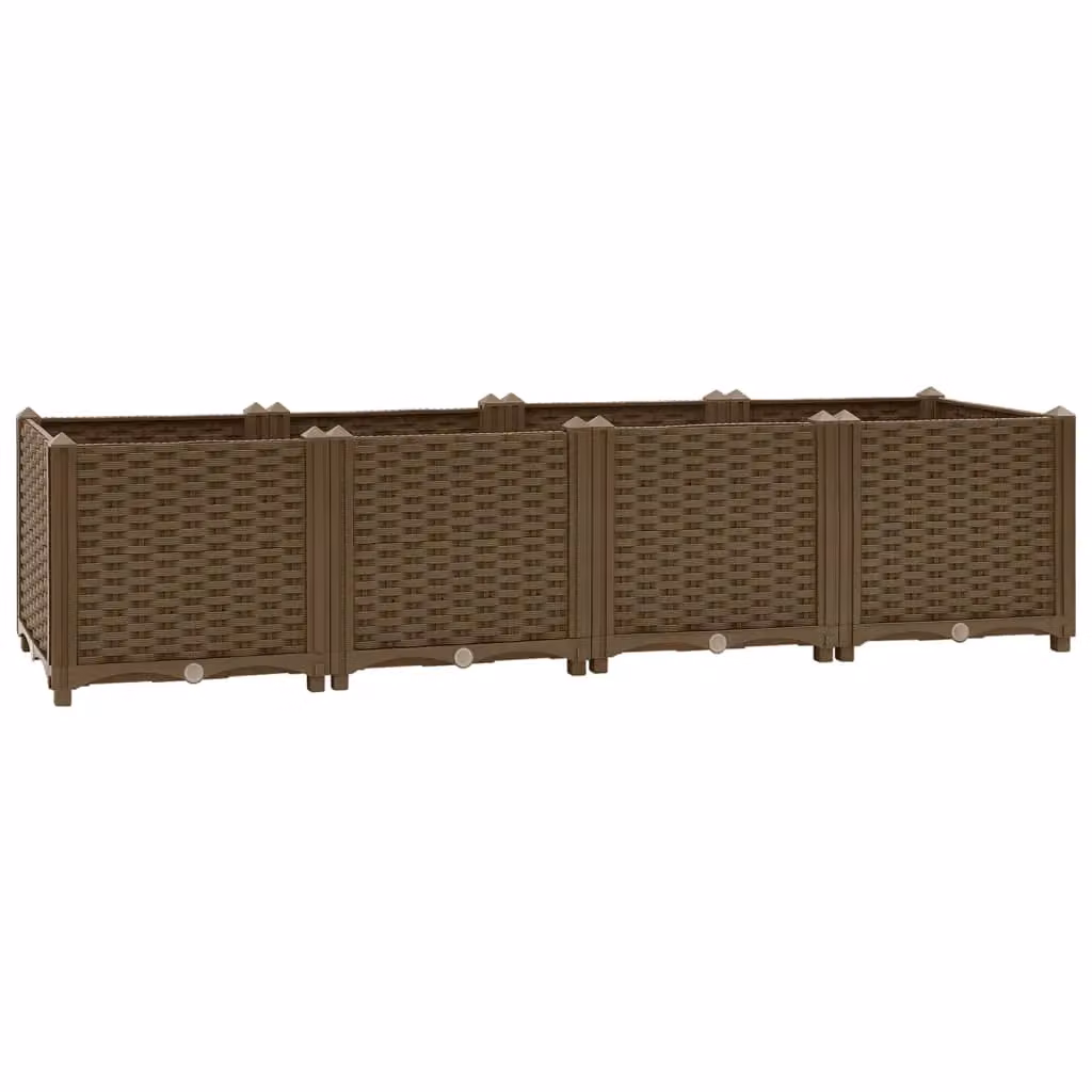 Berkfield Home Brown Polypropylene Raised Bed W/D/H: 160 x 40 x 38 cm – 2