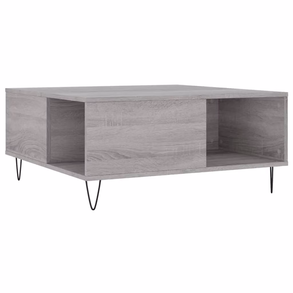 Berkfield Home Grey Sonoma Coffee Table, W: 80 cm, D: 80 cm, H: 36.5 cm – 2