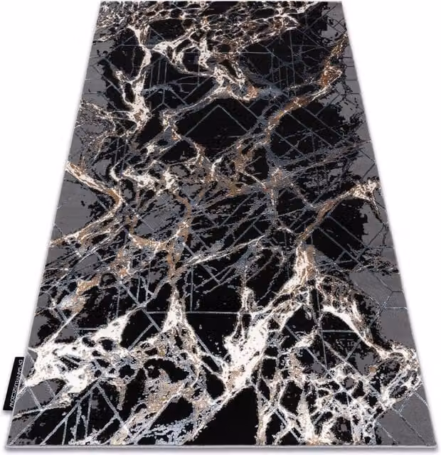 RugsX De Luxe Abstract Grey and Multicolour Polyester Rug, W: 160 cm, D: 220 cm – 1