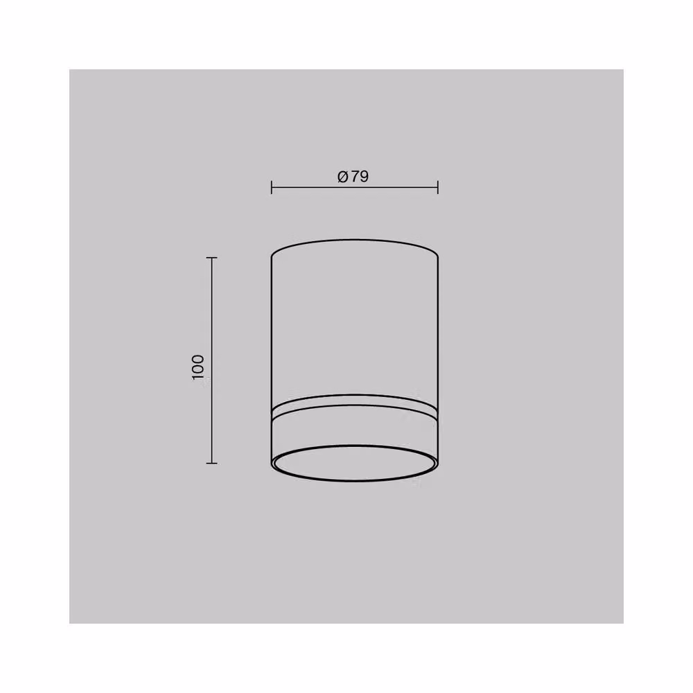 Netlighting Orlo Surface Mounted LED Downlight, Black, 4000K, 300lm – 2